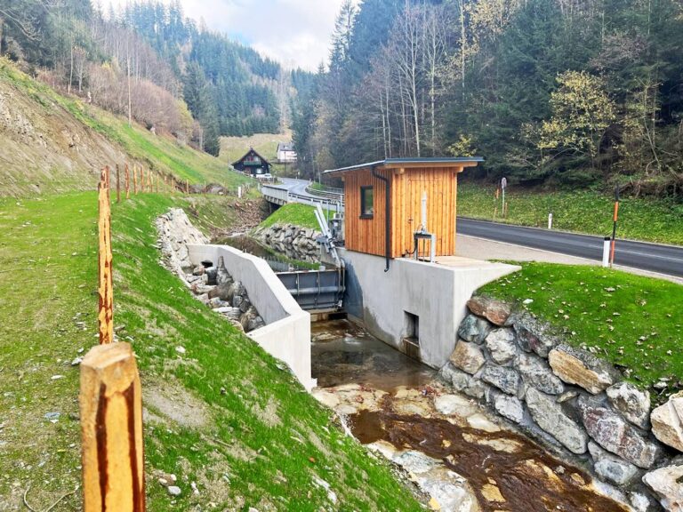 Wasserkraftwerk Weizbach Wasserfassung