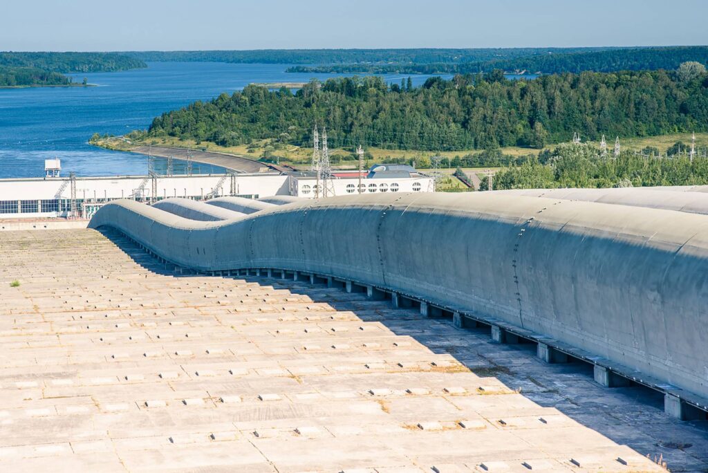 Headwater view of Kruonis pumped storage power plant – the only one of its kind in the Baltic region.