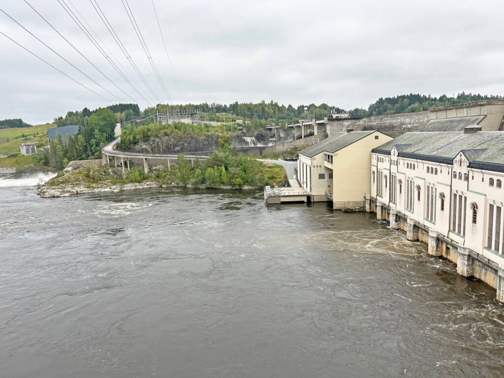 Downstream view of the hydropower station Vamma Andritz