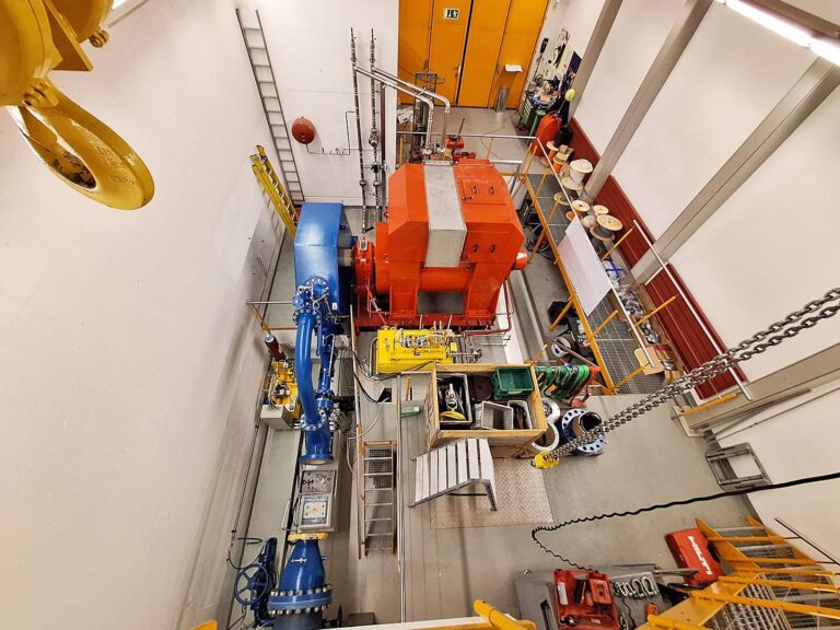 Kraftwerk Ferrera Maschinensatz Draufsicht mm