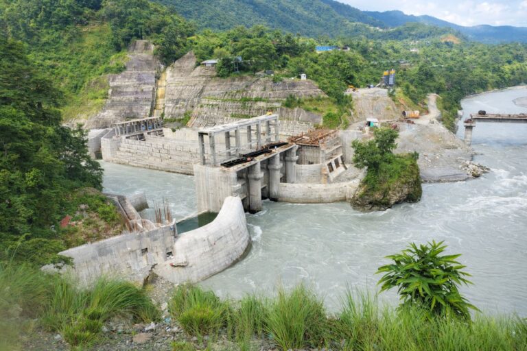 The site of the Seti Khola power station project in Gandaki Province, around 130 km west of the Nepalese capital, Kathmandu.