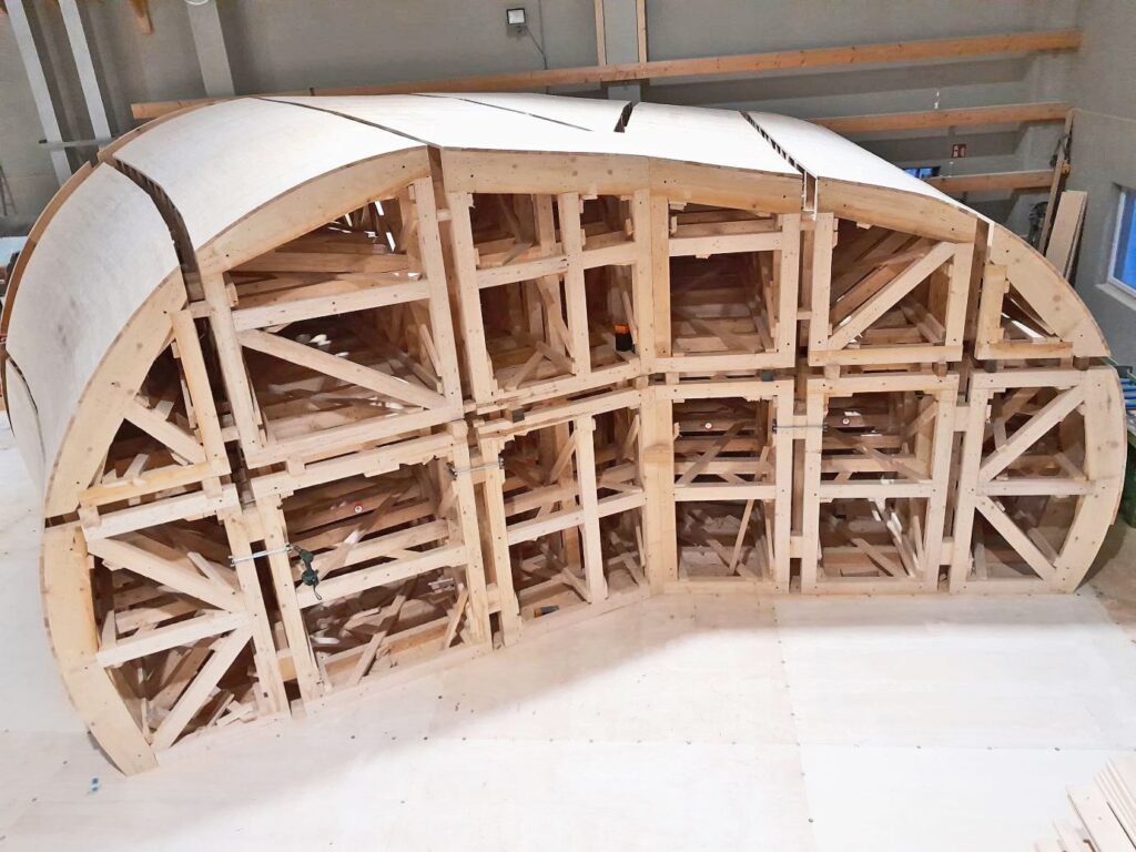 Formwork for the surge tank of the new pumped-storage power station Limberg 3 at Kaprun, in the Austrian province of Salzburg