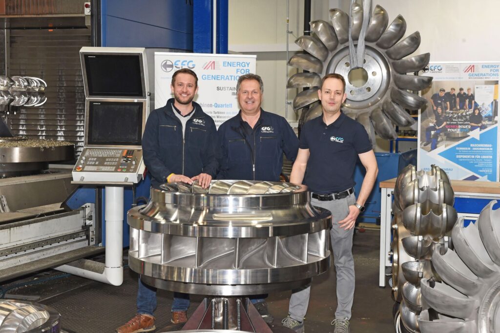 The EFG team again demonstrates its superior expertise during the refurbishment project. Here, authorized signatory Martin and managing director Werner Goldberger, and Technical Manager Gero Pretis. (L-R)