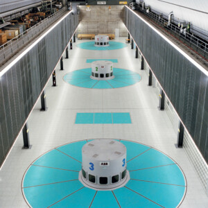 The Z'Mutt pumping station is part of the Swiss Alpiq Grande Dixence complex where a prototype with variable rotation speeds and a large variable frequency drive is being tested in the search for new operational technologies. Alpiq Grande Dixence