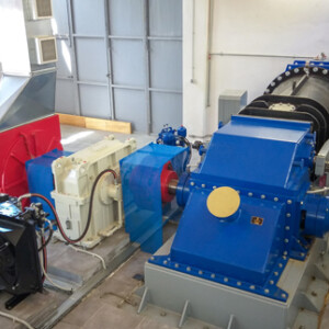 A powerful machine group in the Skra power plant in northern Greece: The Ossberger crossflow turbine is dimensioned for a design output of 1,320 kW. Ossberger crossflow turbine Skra